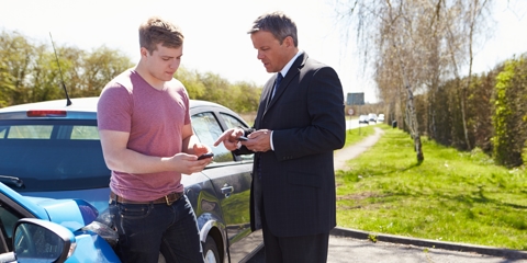 How to Exchange Info After a Crash Photo